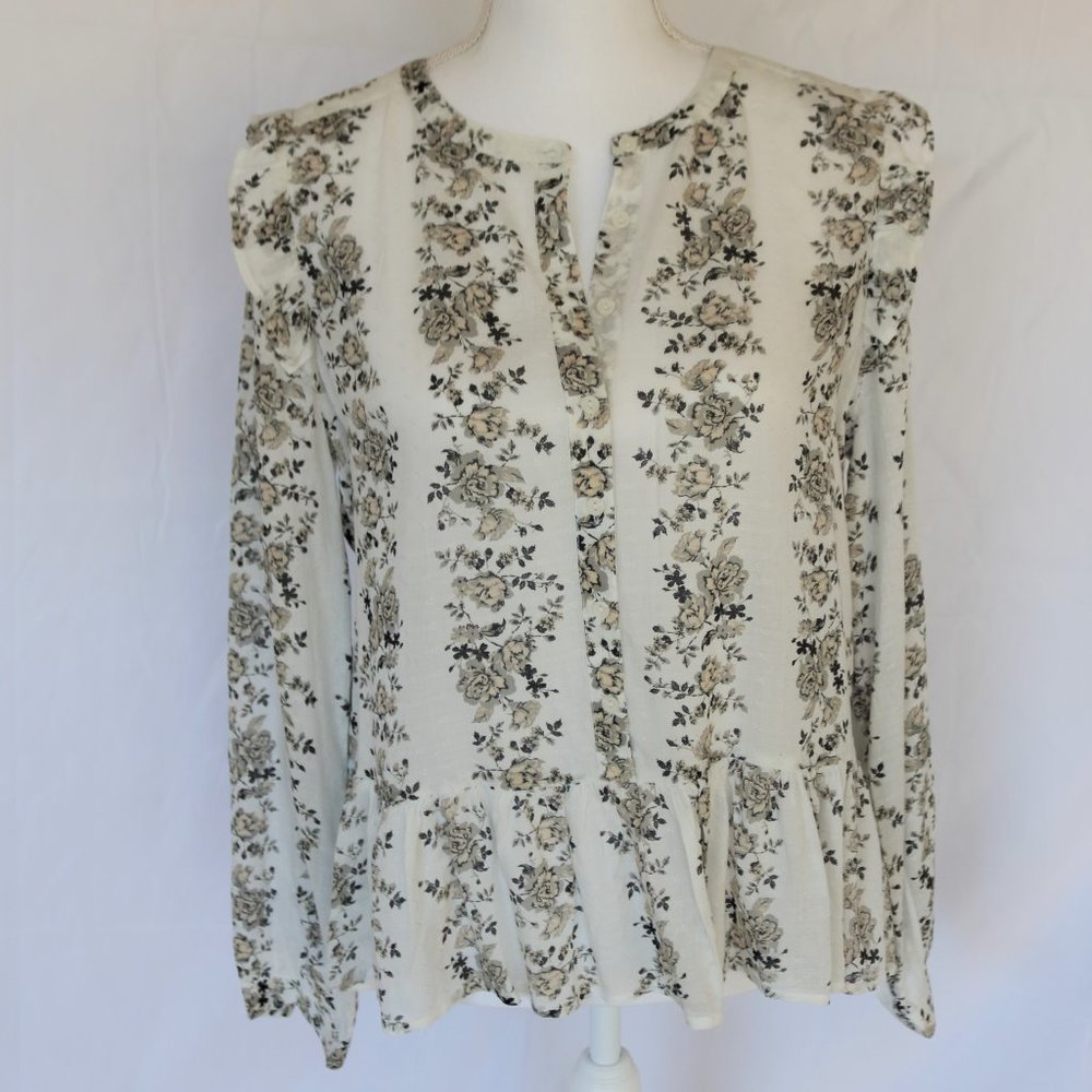 NWT Lucky Brand Valentina Blouse M
